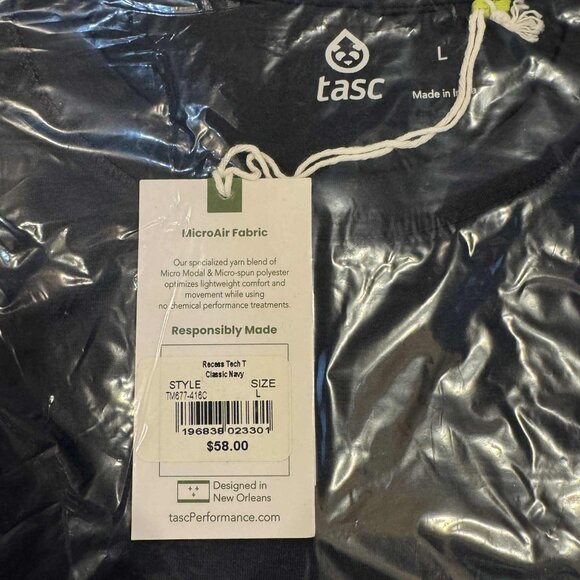 Tasc Performance MicroAir Performance Mesh T-Shirt $58 in Classic Navy - Picture 6 of 9